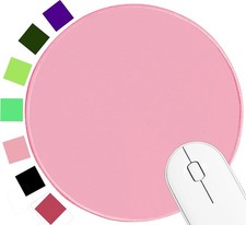 Round Mouse pad, high-end Texture, Sewn Edge Design, Anti-Slip Rubber Base. 8.6
