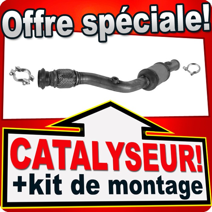 Catalyseur pour Peugeot 307 break en acier inox durable pour moteur 2.0 i
