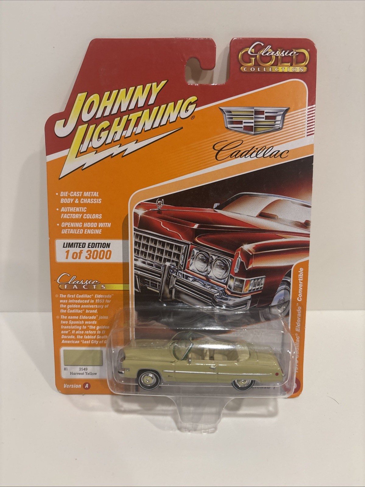 JOHNNY LIGHTNING: "Classic Gold Collection- 1973 Cadillac Eldorado Convertible"