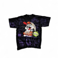 Vintage 1992 Bugs Bunny Looney Tunes All Over Print Tee Size XL
