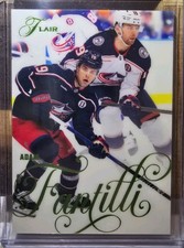 2025-26 Flair Adam Fantilli Forecheck Green /349 Columbus Blue Jackets