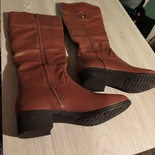 Nautica Tall Shaft Riding Boots Stylish Knee High Dress Shoes for Fall Sz 9.5