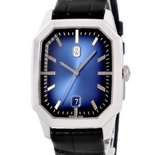 Harry Winston Emerald Automatic 1.3" EMEAHD33WW001 18K White Gold, Blue Gr