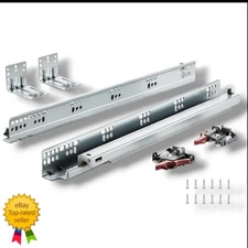 6 Pairs VEVOR 18” Soft Close Bottom Mount Drawer Slides 100lb Full Extension