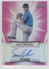 2017 Leaf Metal Draft Pink 1/10 Sam Carlson #BA-SC1 Auto 0en