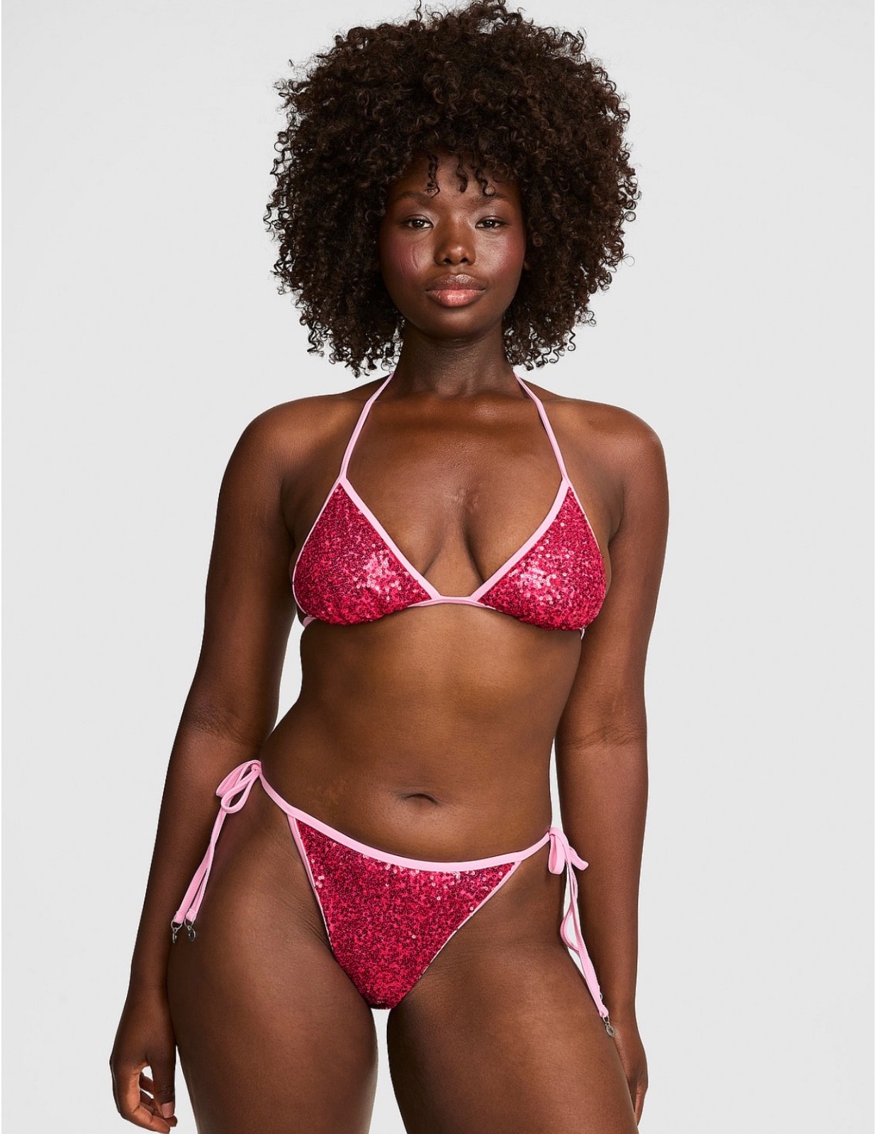 New Victoria's Secret PINK Sequin Bikini Top Bottom Elle SOLD OUT Legally Blonde image 5