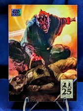Darth Maul AM-9 Refractor 2024 Topps Chrome Star Wars Galaxy Art