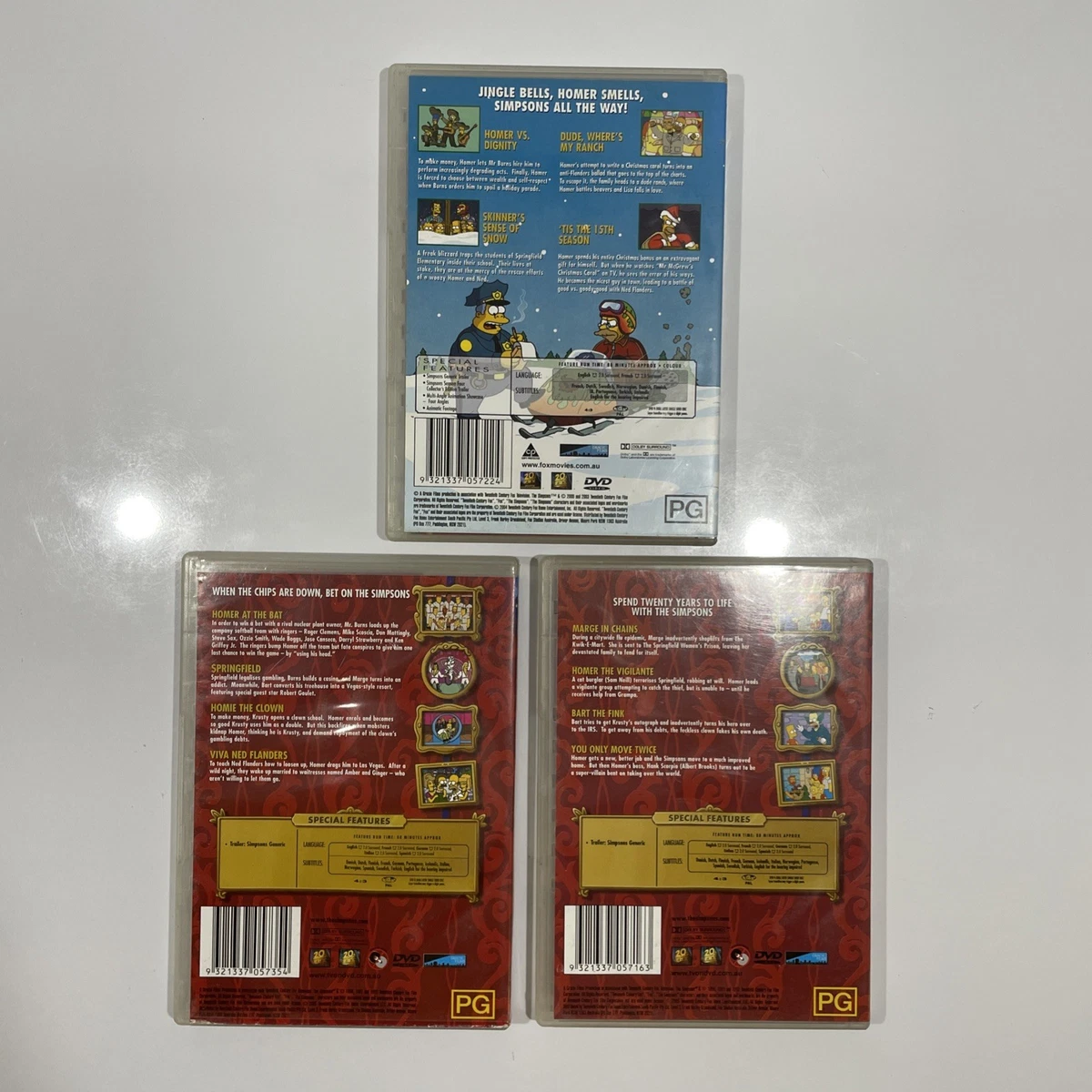The Simpsons DVD x 3 Classics & Christmas Bundle Region 4 Viva Los Simpsons