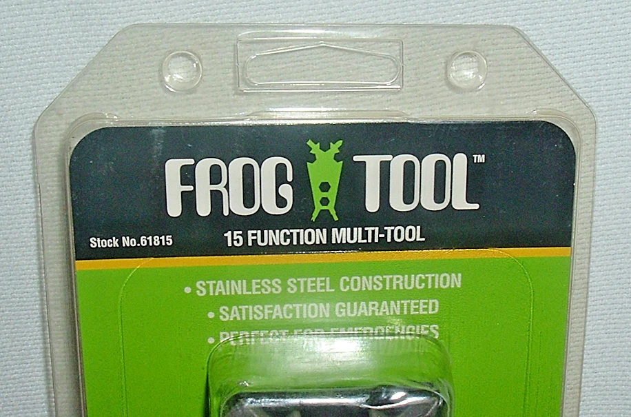 NOS GATCO *HERRAMIENTA RANA *15 Multi~Función Acero Inoxidable *Viene con BOLSA DE CINTURÓN *NOSOTROS Foto 2 de 4