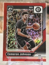 2024-25 PANINI DONRUSS OPTIC CAMERON JOHNSON #35 RED PRIZM /99 NETS