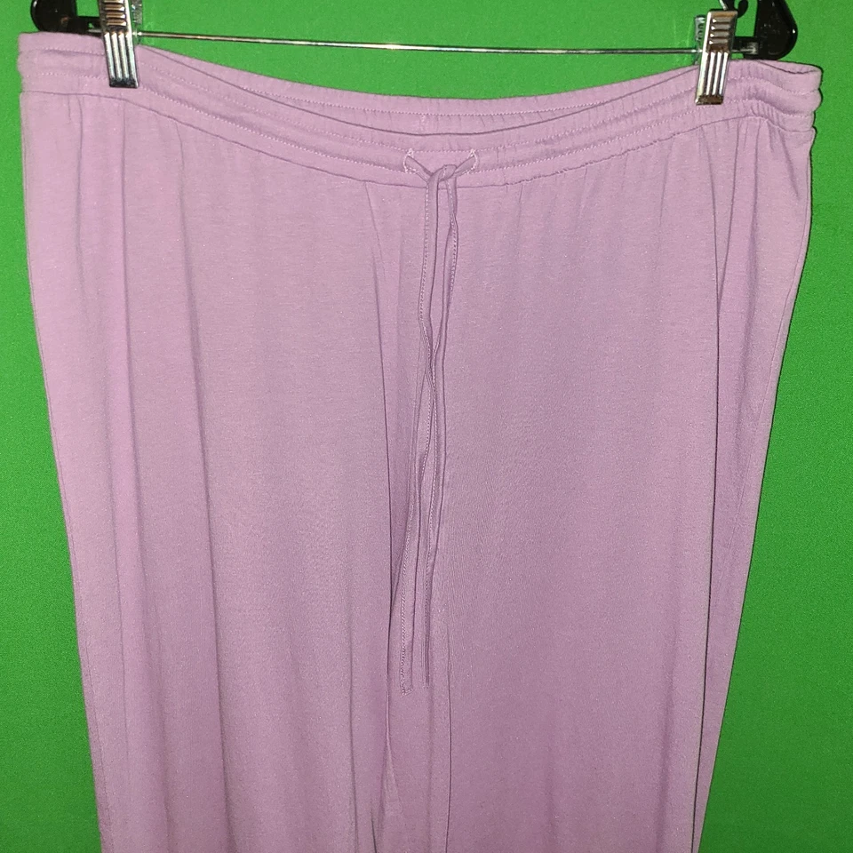 2843) Pantalones morados nuevos sin etiquetas J JILL grandes petite Sleep Ultrasoft Piped Crops nuevos PL Foto 3 de 4