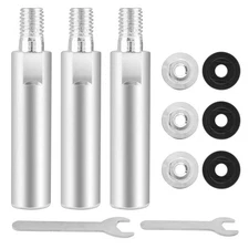 3 Pcs M10 Angle Grinder Extension Connecting Rod, 80mm Angle Grinder Extensio...