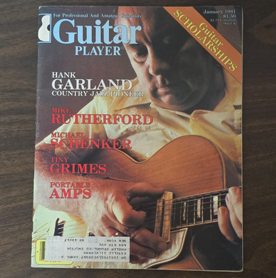 Guitar Player Magazine January 1981 Vol 15 Issue 1 Illustrated Schenker