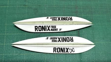 Ronix Wakeboards .8" FREE AGENT Fins, Set of 4 Take off's RARE!!