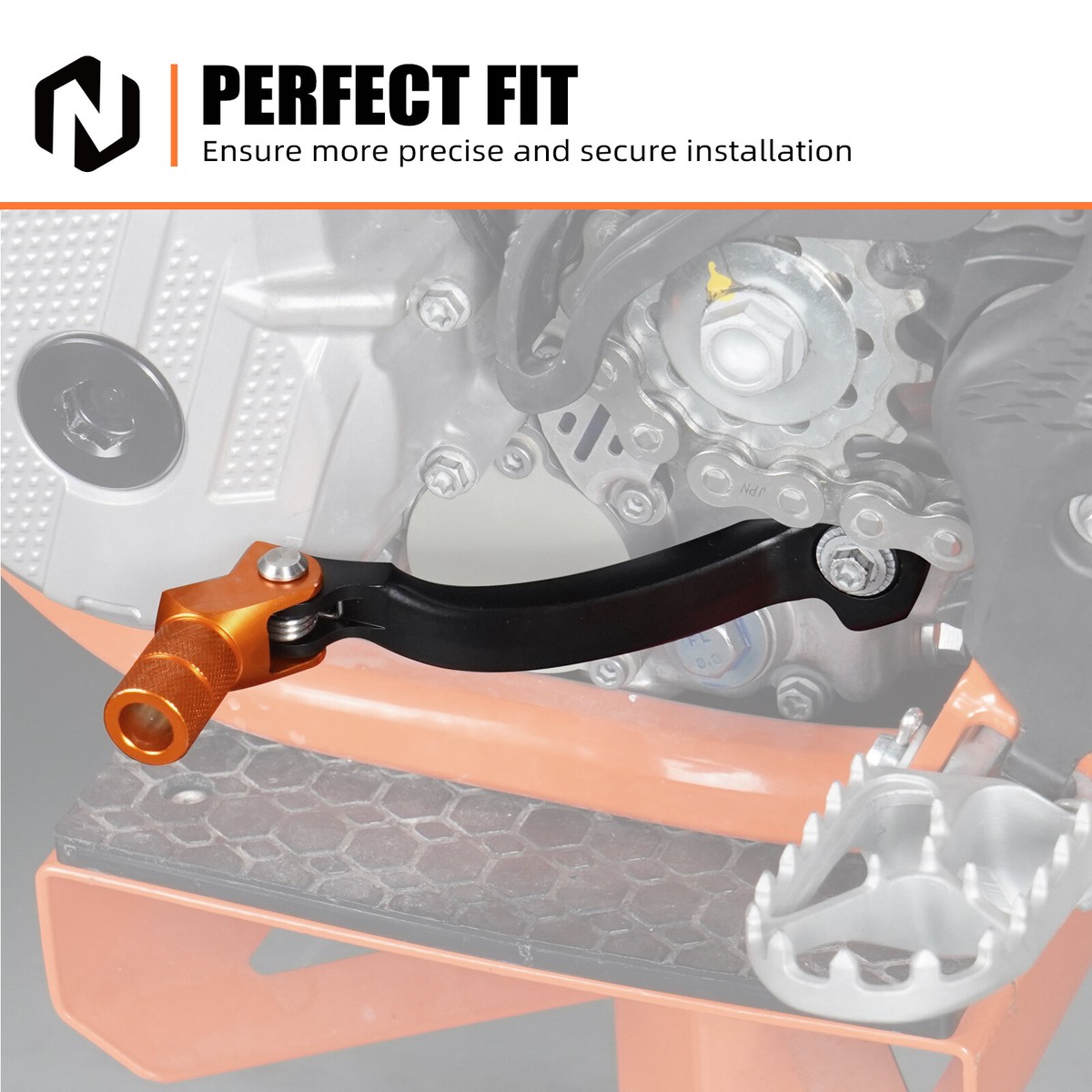 CNC-geschmiedeter Schalthebel Für KTM 690 Enduro – Orange/schwarz