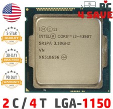 4th Gen Intel Core i3-4350T CPU 3.1 GHz LGA-1150 SR1JU SR1PA For Micro Tiny Mini