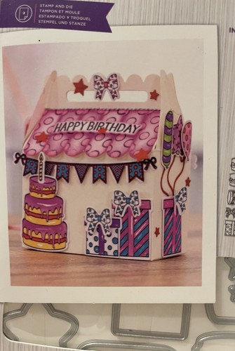 Juego de estampillas y troqueles acompañantes GEMINI de Crafters DESFILE DE CUMPLEAÑOS NUEVO - Imagen 4 de 9