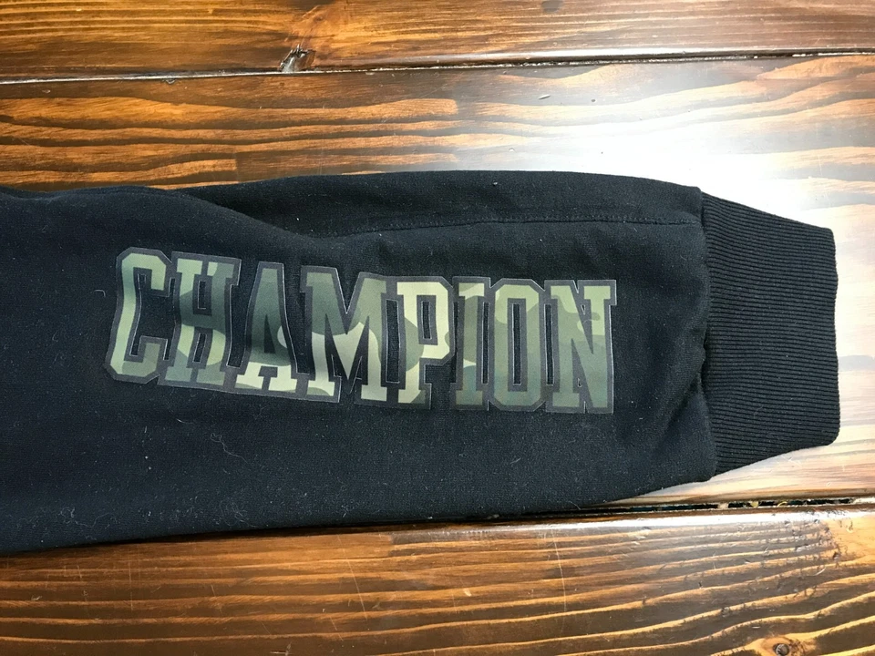 Pantalones Champion, para hombre talla grande, negros, jogger, pantalones deportivos Foto 4 de 4