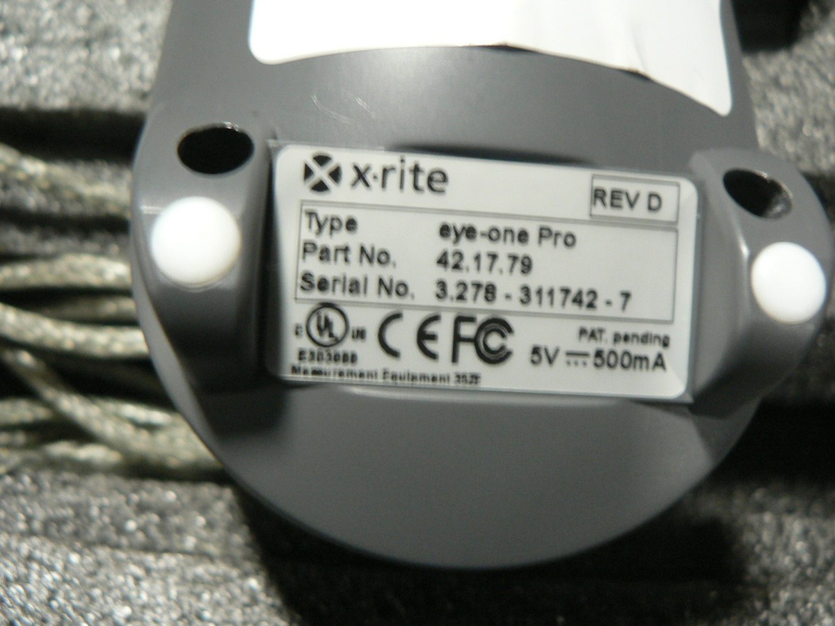 X-Rite i1 Eye-One Pro Spectrophotometer 42.17.79 Rev D | eBay