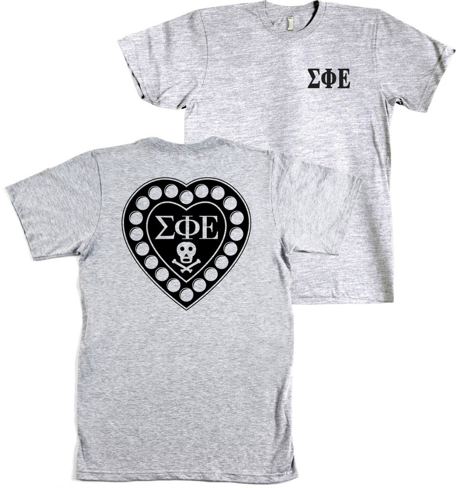 T-shirt Sigma Alpha Epsilon SAE Bella + Canvas - Marina Con Tasca - Uomo