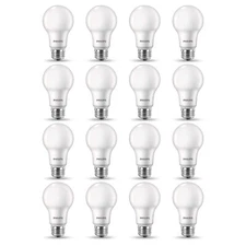 4-4 PACKS Philips Daylight 60W Equivalence A19 E26 Base 800 lm. 120V LED Bulb