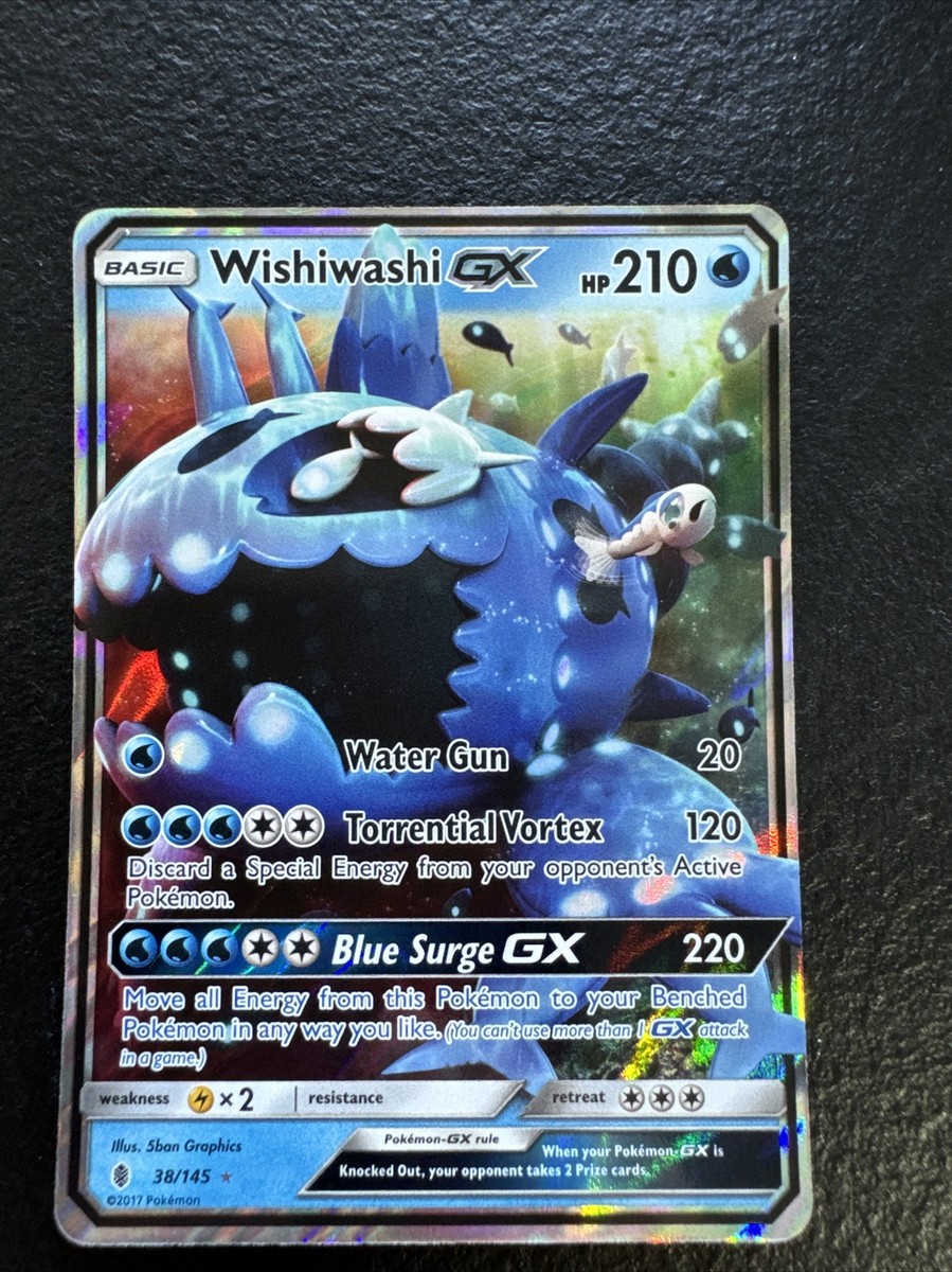 wishiwashi pokemon card gx Wishiwashi GX - 63/236 - Cosmic Eclipse main image 0