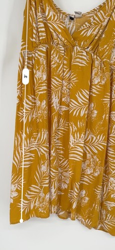 Mini Vestido Roxy Mujer Talla Grande Tirantes Amarillo - Imagen 5 de 8