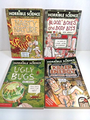 Lot of 4 HORRIBLE SCIENCE Educational Children Books Series by