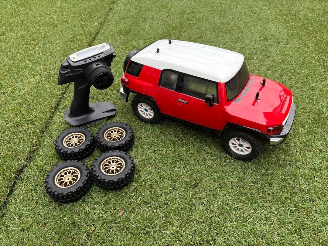 Tamiya 1/10 TT-02 FJ Cruiser RC car kit with detailed off-road body
