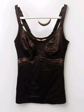 Ruby Ribbon Black Lace Camisole Womens 34 Body Shaping High Level Support