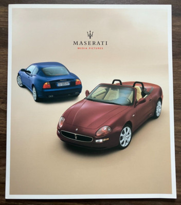 2003 Maserati Coupe & Spyder - Original Press Kit Media Pictures Disc & Brochure