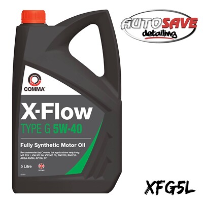 Comma - X-Flow Type G 5w-40 Fully Synthetic Car Engine Oil 5L