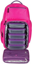 6 PACK FITNESS EXPEDITION 500 BACKPACK MEAL MANAGEMENT BAG SIX PACK BAG PINK