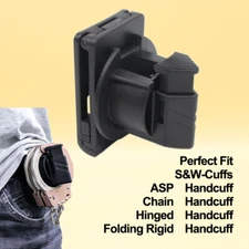 Handcuffs Holster Fit S&W ASP Peerless Hiatt Chicago Handcuff Law Enforcement