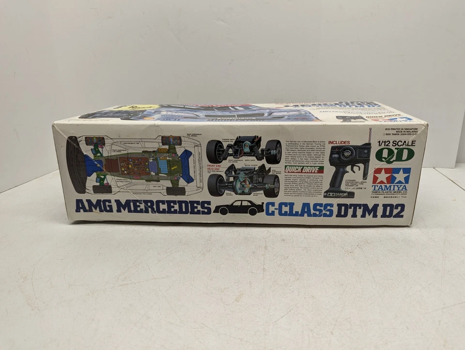 Tamiya 1/12 AMG Mercedes Benz C-Class DTM D2 Body~Vintage NO REMOTE - Image 2 of 4