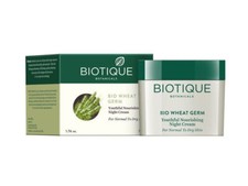 Biotique Bio WheatGerm Youthful Nourshing Night Cream for Normal to Dry Skin 50g