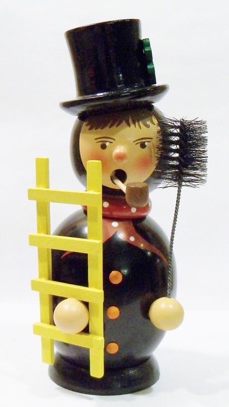 Erzgebirge Germany Chimney Sweep Wooden Gunther Ulbricht Incense Burner Smoker