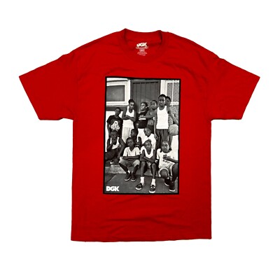 DGK CREW TEE T-SHIRT GR: L RED