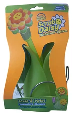 Scrub Daddy VASE & VALET Storage for Scrub Daisy Dishwand System Rustproof 