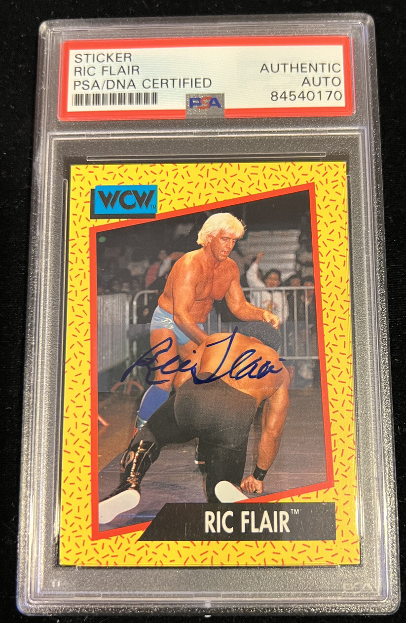 Ric Flair Signed 1991 WCW #38 Card WWE PSA/DNA AUTO AUTHENTIC NATURE BOY WWF