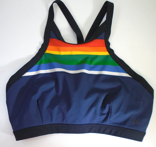 Hurley Pendleton National Parks Bikini Top Women MEDIUM Swim Beach Surf BLUE - 第 1/10 張圖片