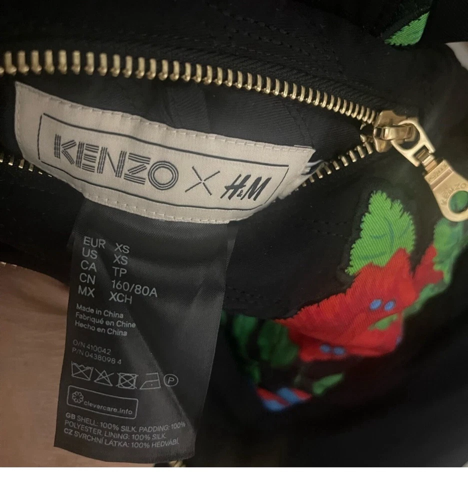 Kenzo Paris Jacket Womens XS Reversible Quilted Full Zip Fits XS,M,L - Image 4 of 4