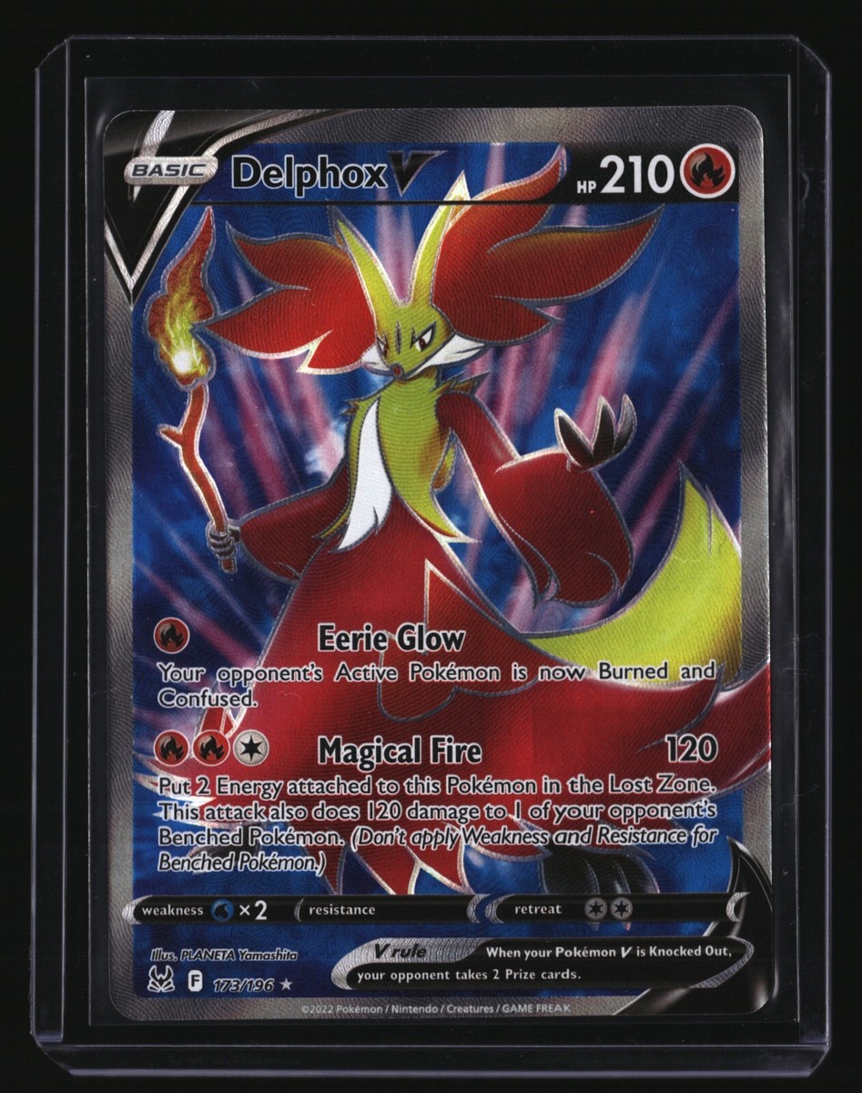 Pokemon DELPHOX V 173/196 Full Art (Lost Origin) NM/Mint | eBay