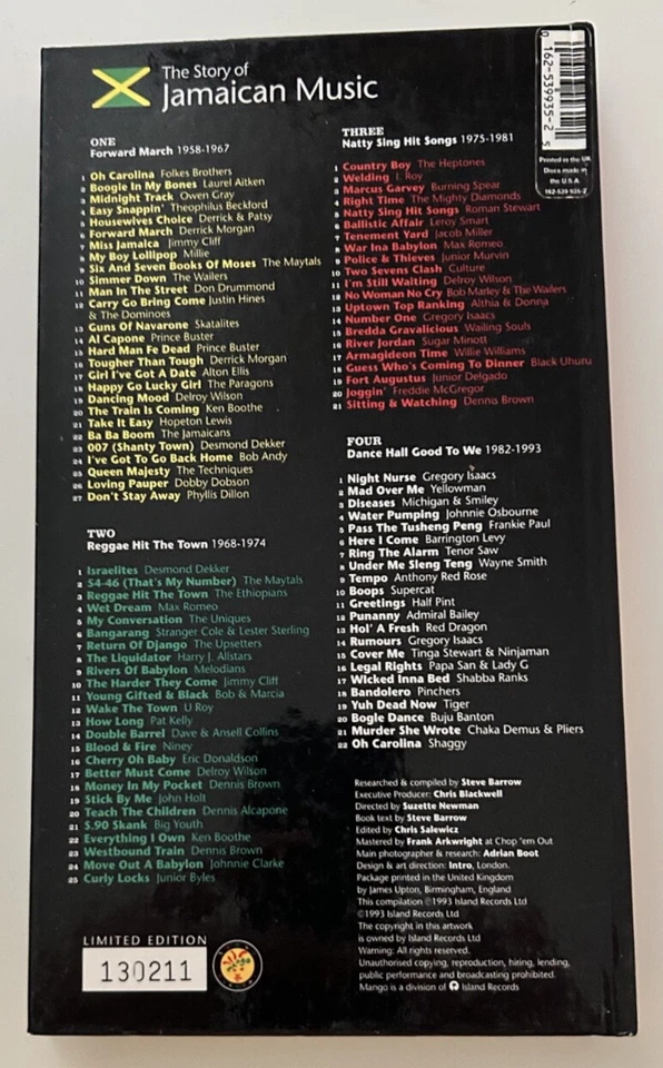 Story of Jamaican Music Tougher Than Tough 4xCD Box Set Ska Reggae Ltd # 130211 - Image 2 of 4