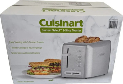 Cuisinart Custom 2-Slice Select Toaster Stainless Steel RBT-1200PC Silver 900 W.