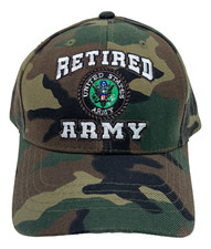 Retired US Army Military Camo Baseball Cap by Rapid Dominance