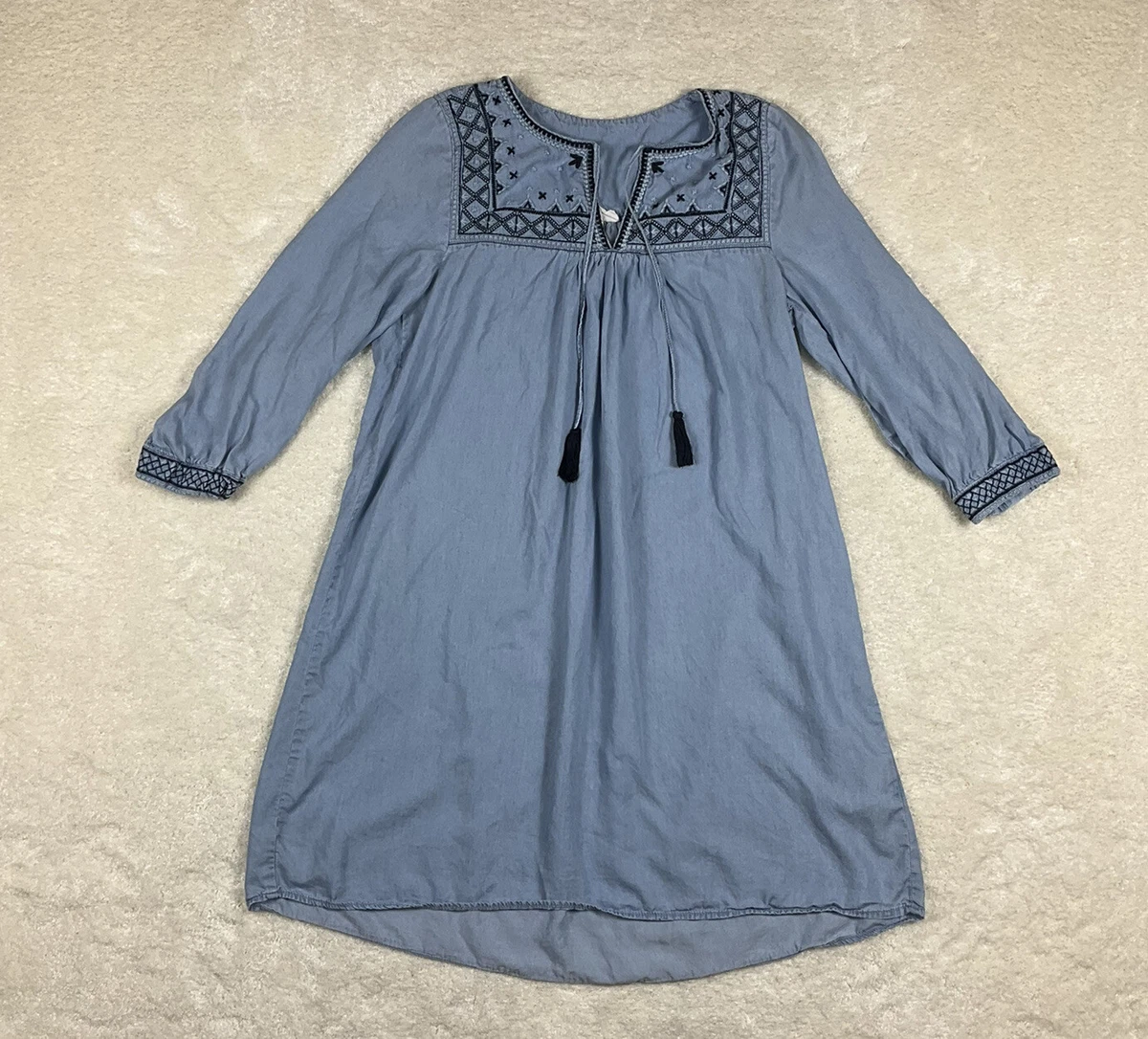 H&m chambray dress sale