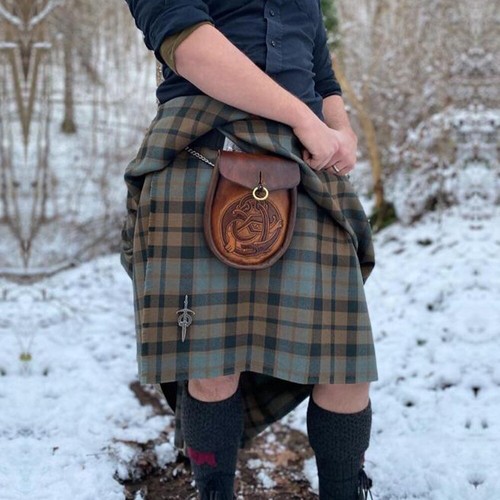 Traditional Scottish Vintage Great Kilts Men's Tartan Great Kilt 16th Century - Picture 5 of 11