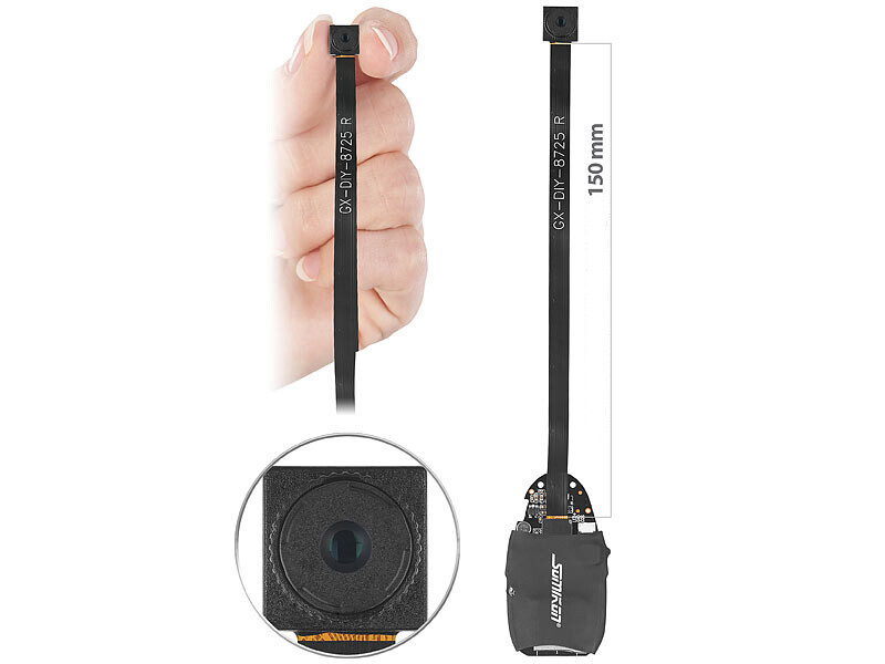 Micro caméra Full HD Somikon DV-310.mini pour surveiller la maison à distance