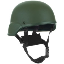 ARMY TACTICAL COMBAT HELMET MICH HEAD PROTECTION FIBERGLASS AIRSOFT OLIVE GREEN